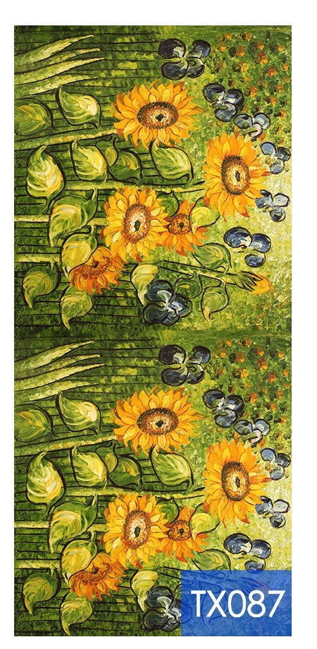 Tassel Digital Printing Scarf Cashmere Oil Painting Shawl