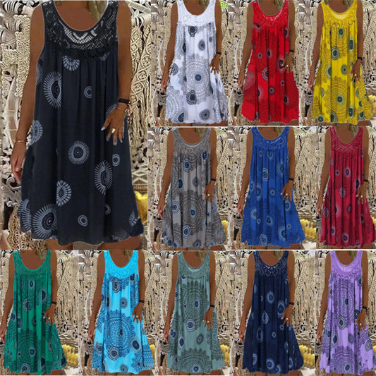 Digital Printing Casual Skirt Women's Clothing