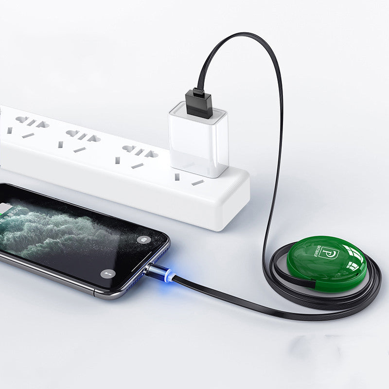Magnetic Retractable Data Cable Three In One Mobile Phone Charging
