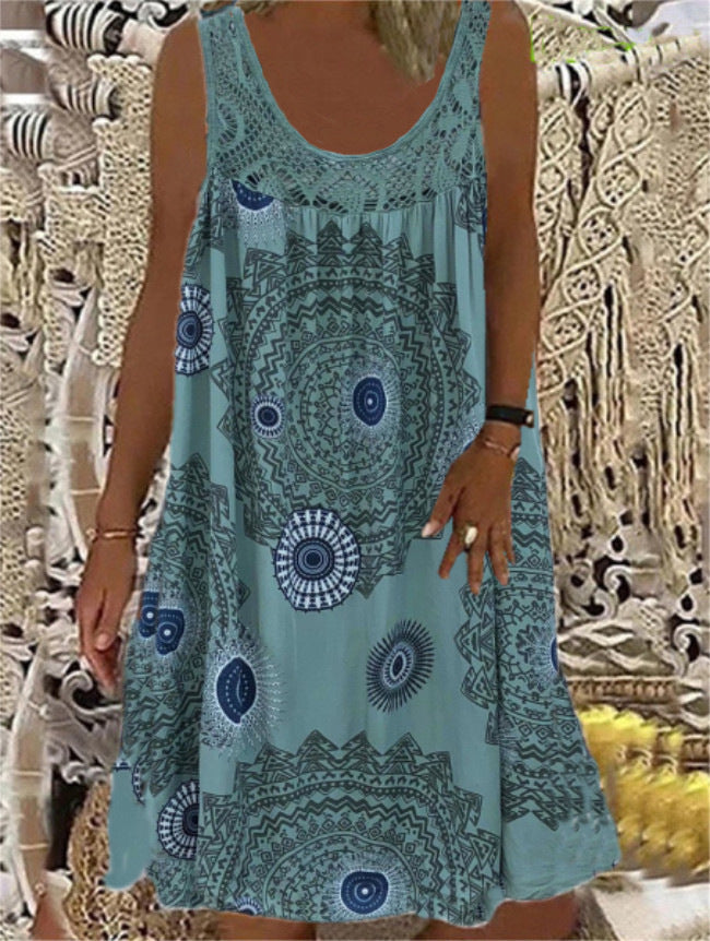 Digital Printing Casual Skirt Women's Clothing