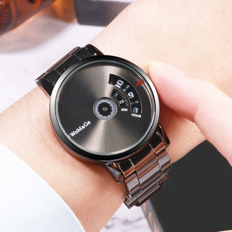 Aluminum alloy steel band quartz watch
