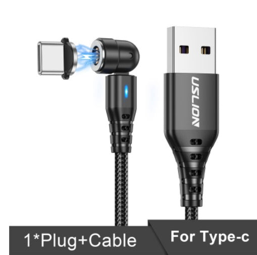540 Degree Rotary Magnetic Adhesive Data Cable Blind Magnetic Charging Cable Three In One