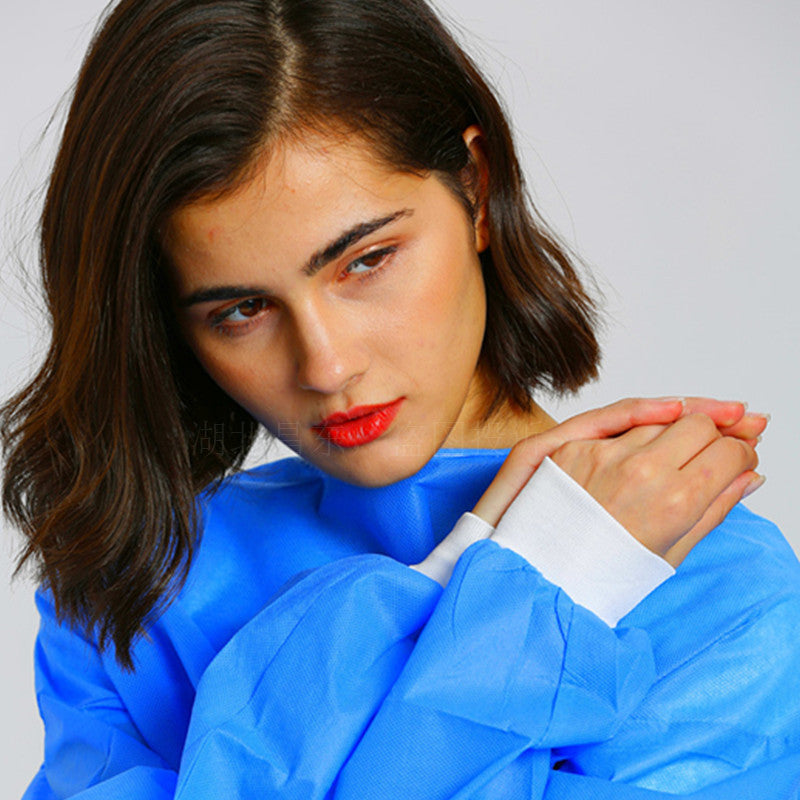 Disposable Isolation Suit Blue Protective Clothing