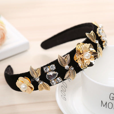 Headband Pearl Rhinestone Hair Accessories