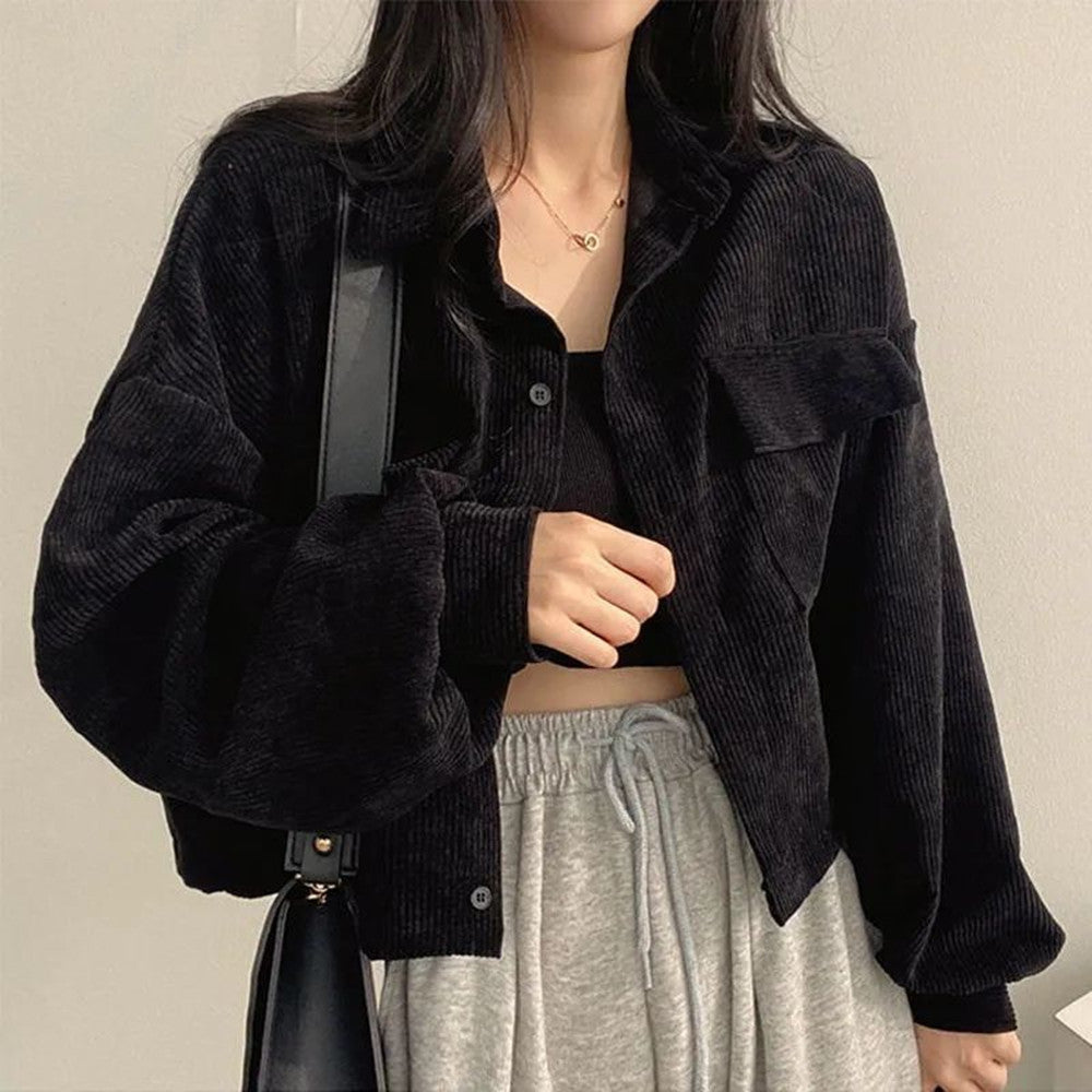 Small Black Slim Long Sleeve V-neck Top