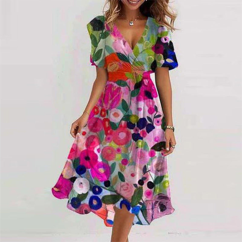 Loose Casual Women's Printed Dress