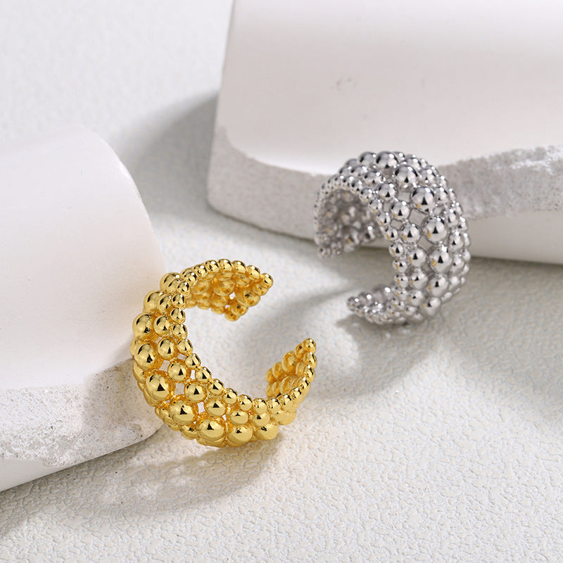 Fashion Personality Multi-layer Irregular Ball Ring