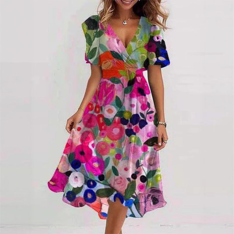 Loose Casual Women's Printed Dress