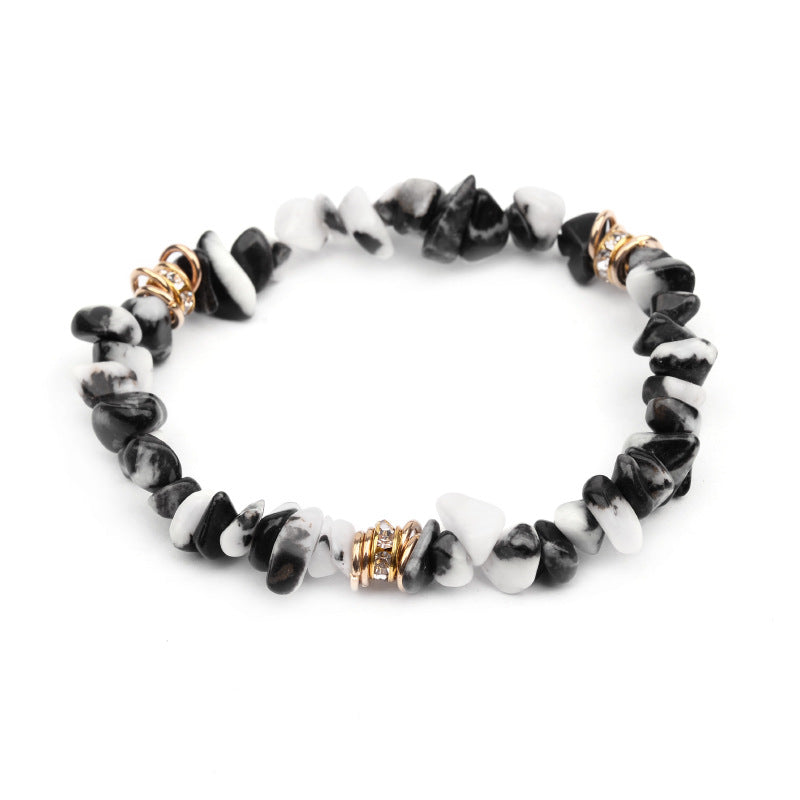 European And American Natural Stone Beaded Bracelet For Women