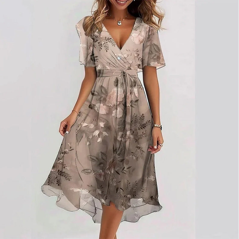 Loose Casual Women's Printed Dress