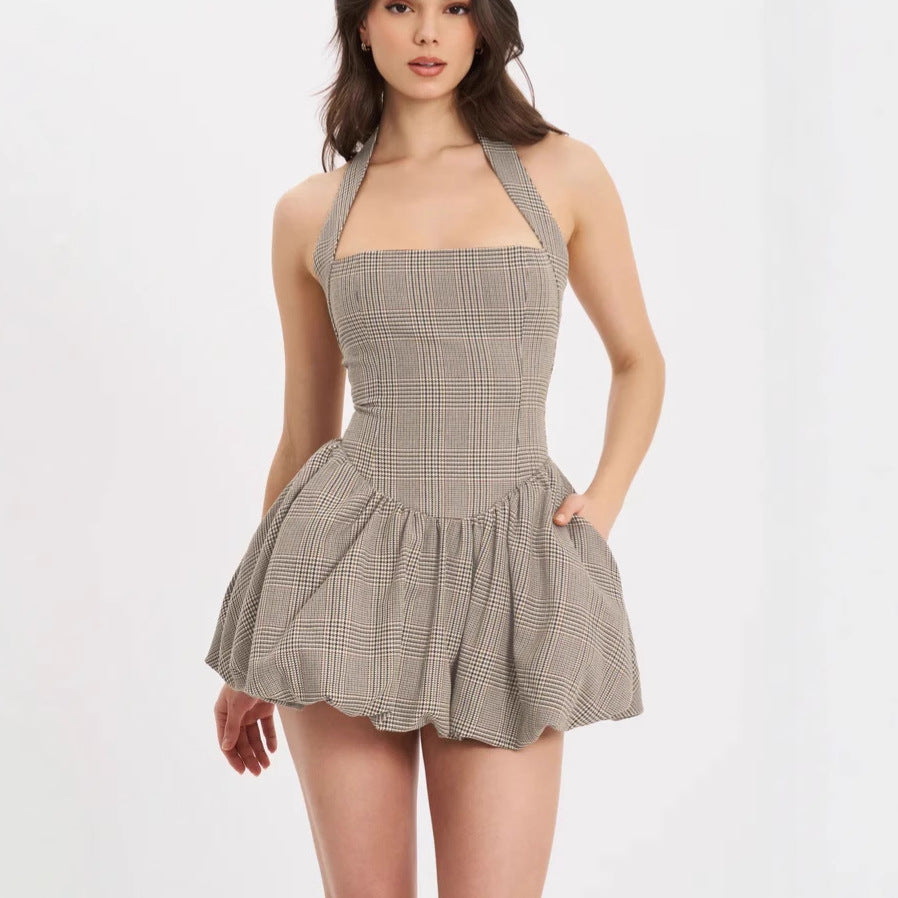 Women's Clothing Fashion Halter Dress