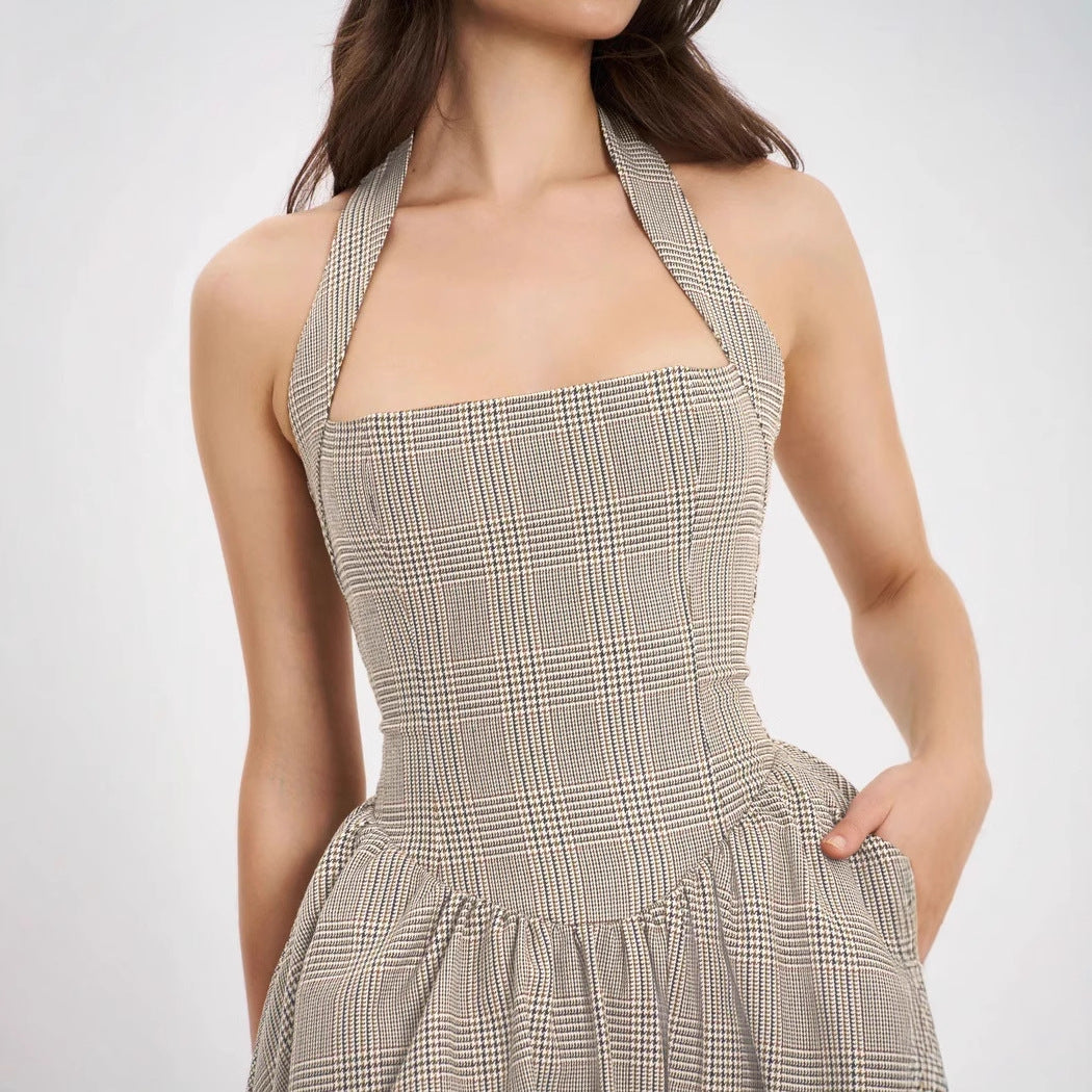 Women's Clothing Fashion Halter Dress