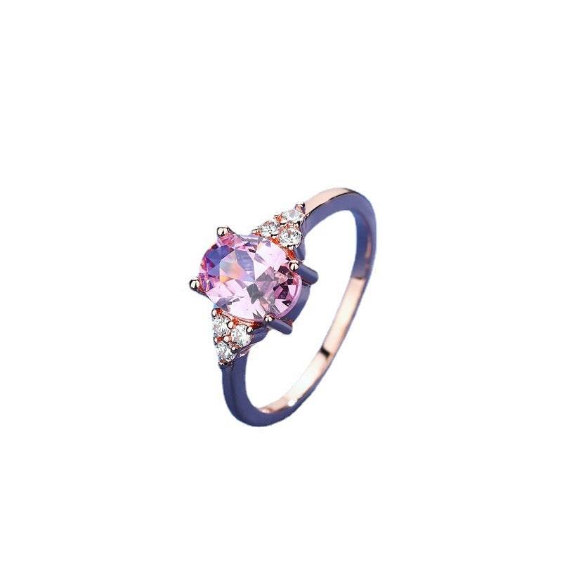 Crystal Copper Zircon Female Ring