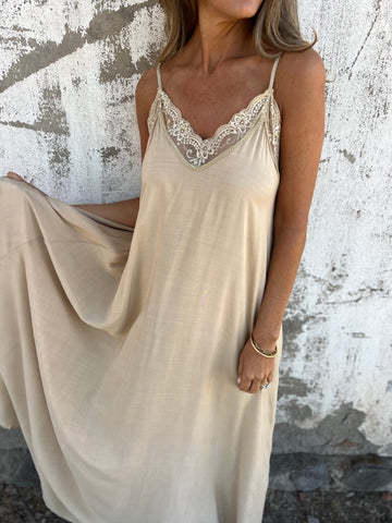 Women's Clothing Lace Splicing Sling Dress