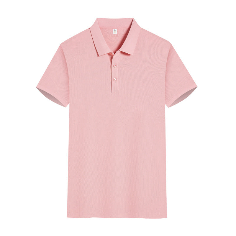 Solid Color Polo Shirt Overalls