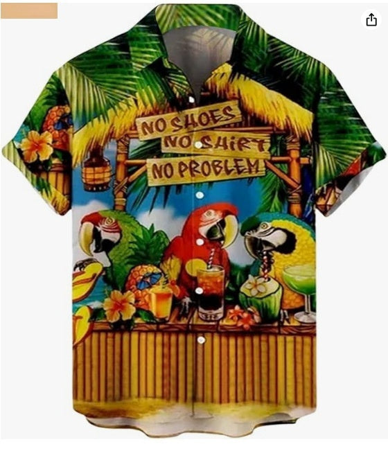 Men's Cardigan Plus Size Short Sleeve