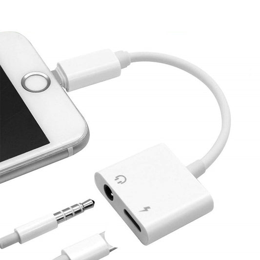 Applicable Mobile Phone 8X Headset Audio Adapter To 35mm Headset Charging 2 In 1 Audio Adapter Cable