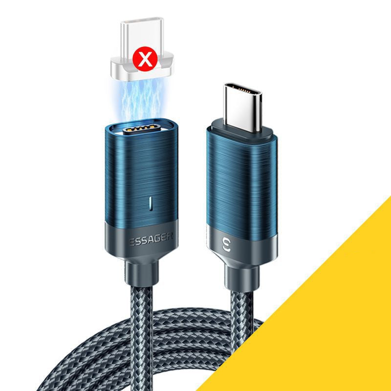 Magnetic Absorption Data Cable PD100W Fast Charging