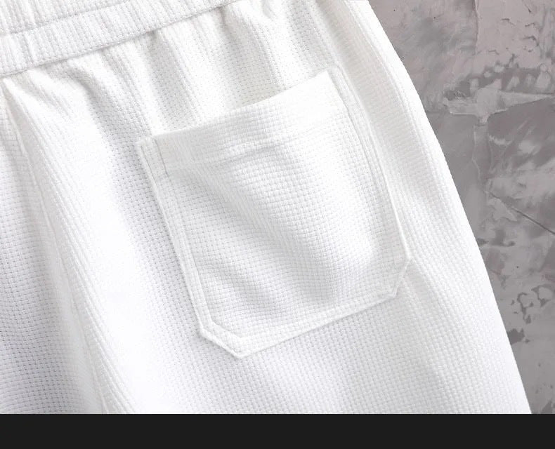 Summer T-shirt Casual Shorts Fashion Brand Ice Silk