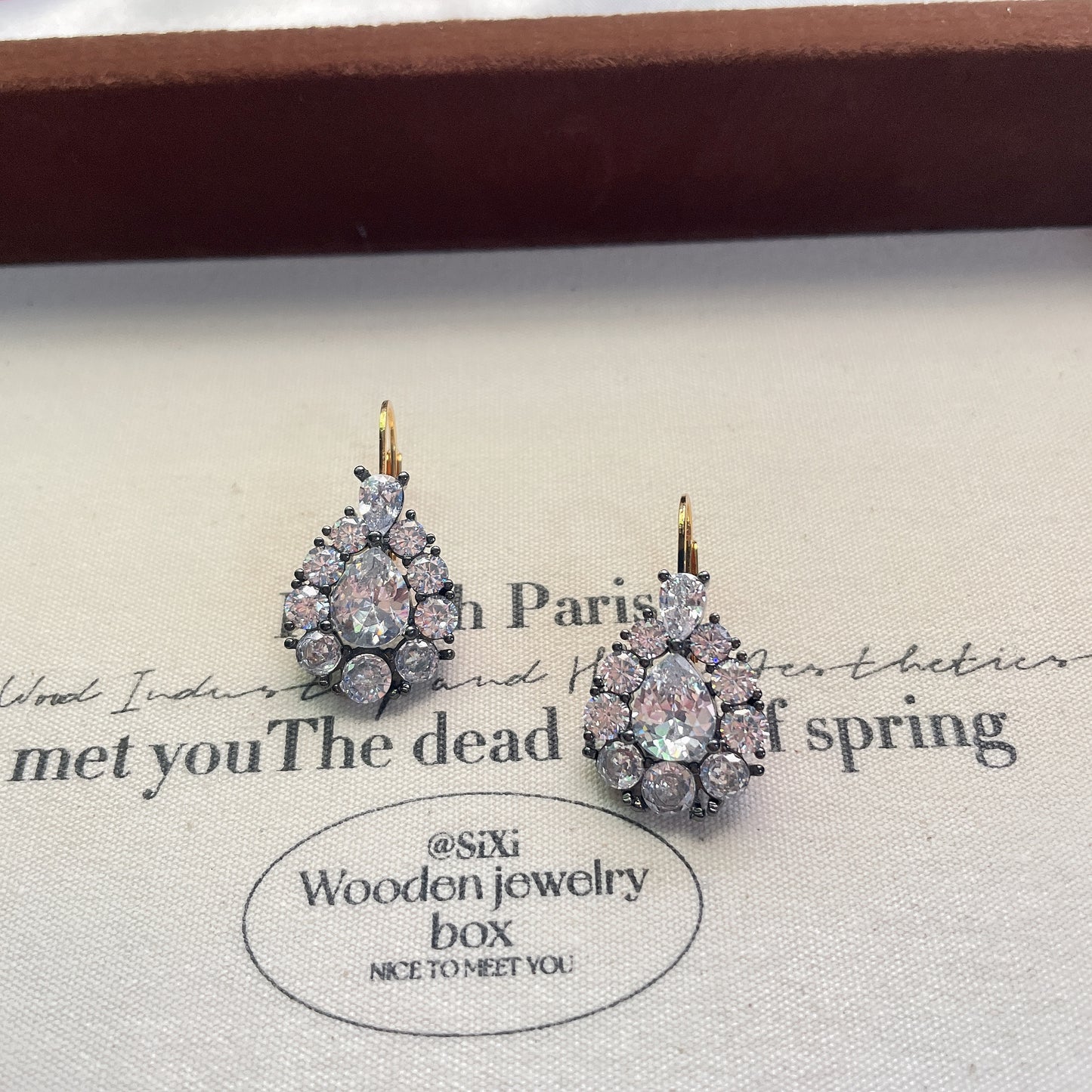 Elegant Elegant Alloy Champagne Earrings