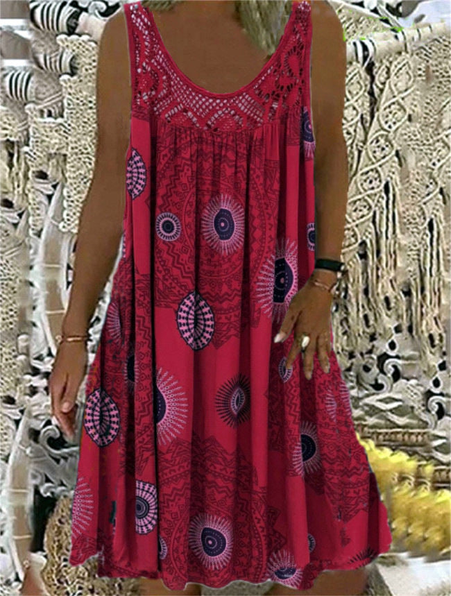 Digital Printing Casual Skirt Women's Clothing
