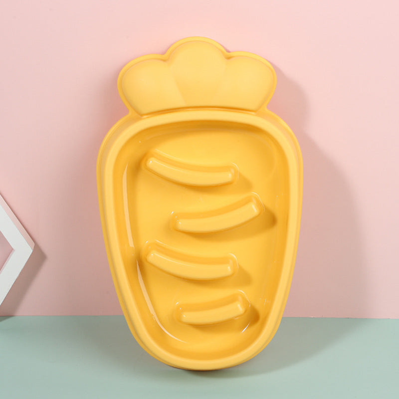 Pet Carrot Type Anti-choke Slow Food Bowl