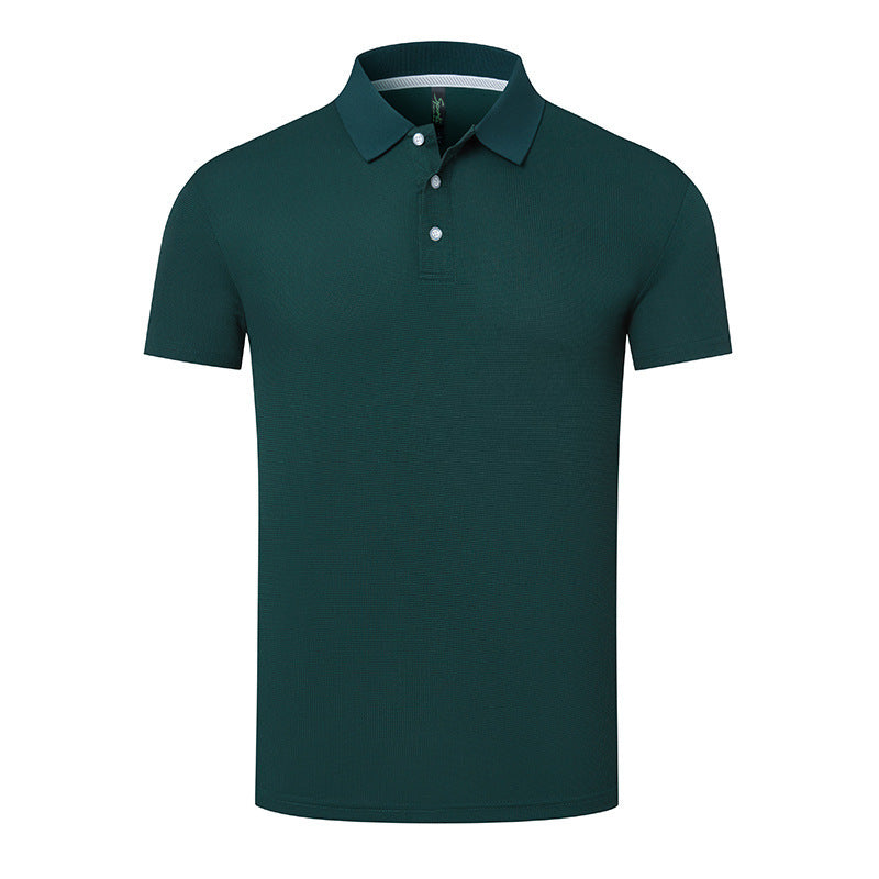 Summer Breathable Anti-wrinkle Solid Color Polo Shirt