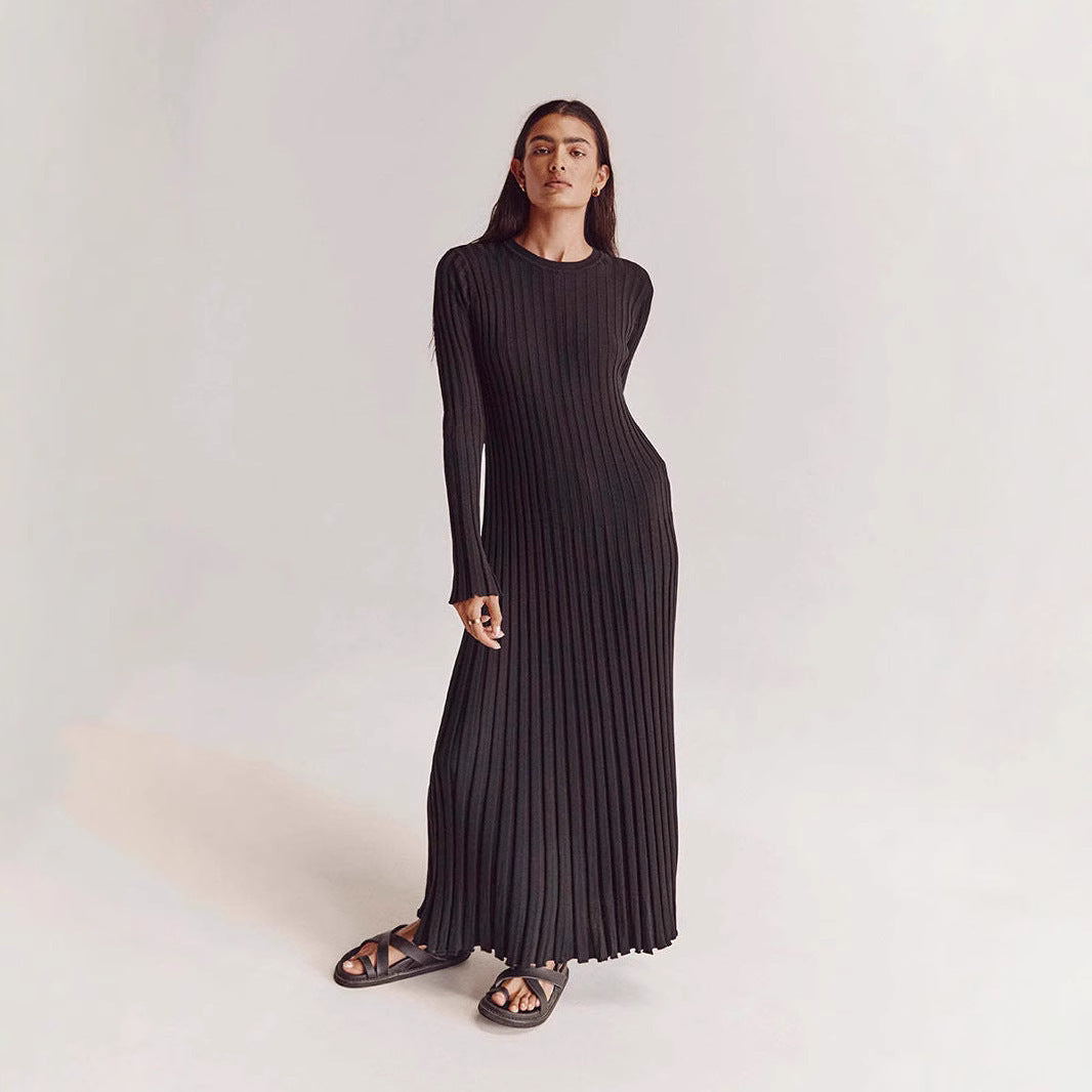 Women's Elegant Solid Color Base Dress