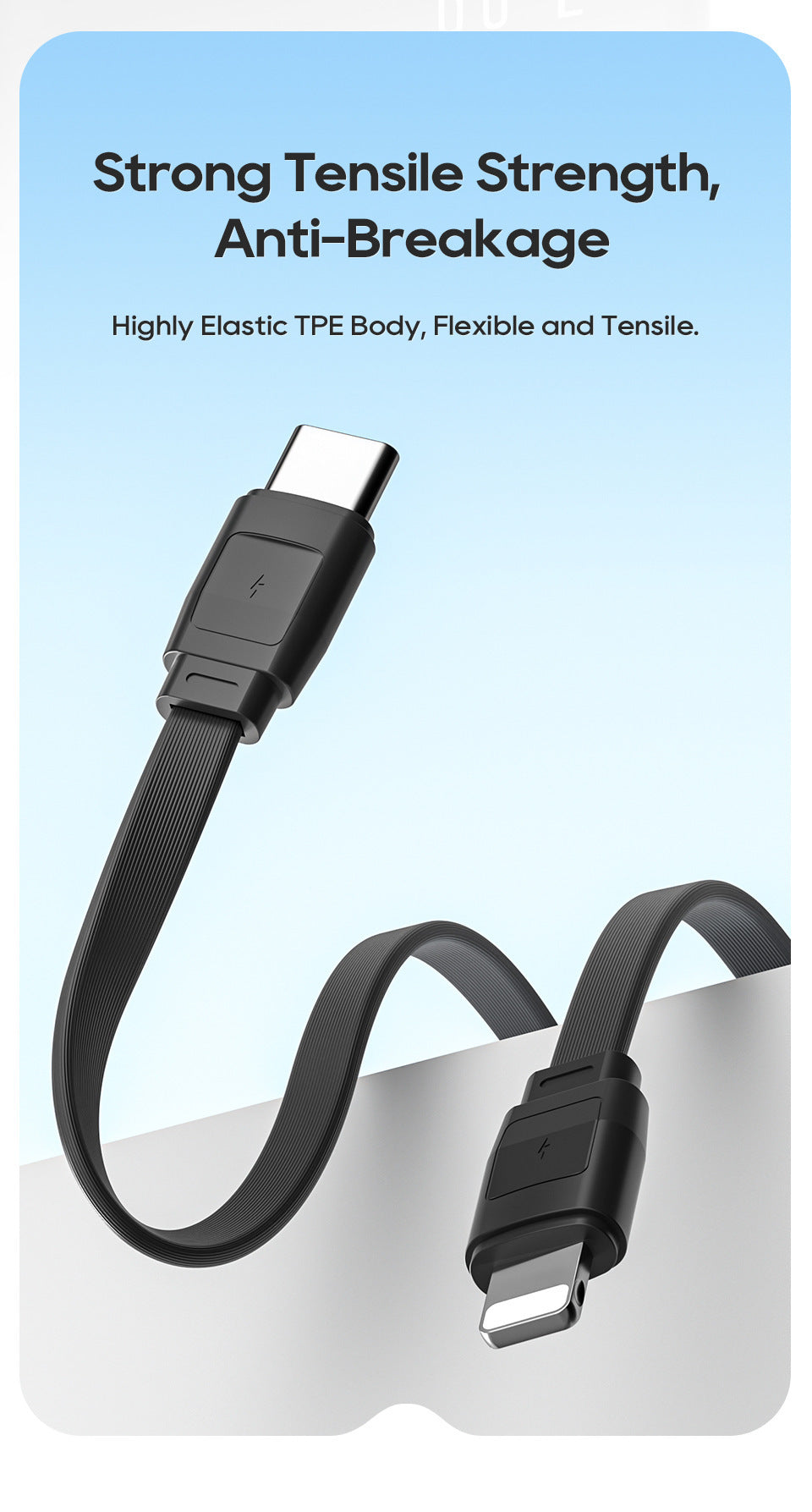 PD22.5W Fast Charging Digital Display Mobile Power Supply With Cable