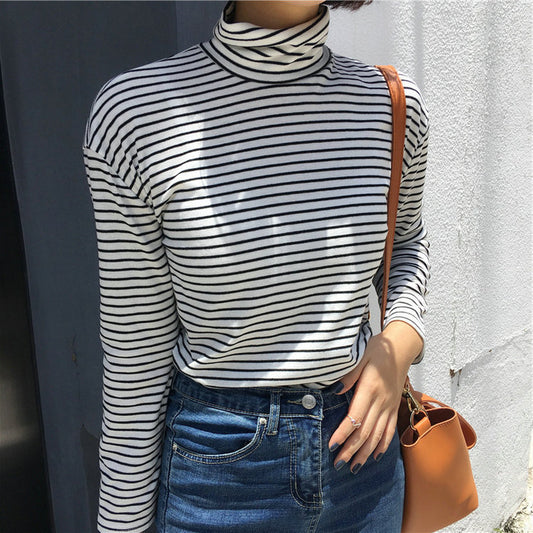 Women's Long-sleeved Hong Kong Style All-matching Top