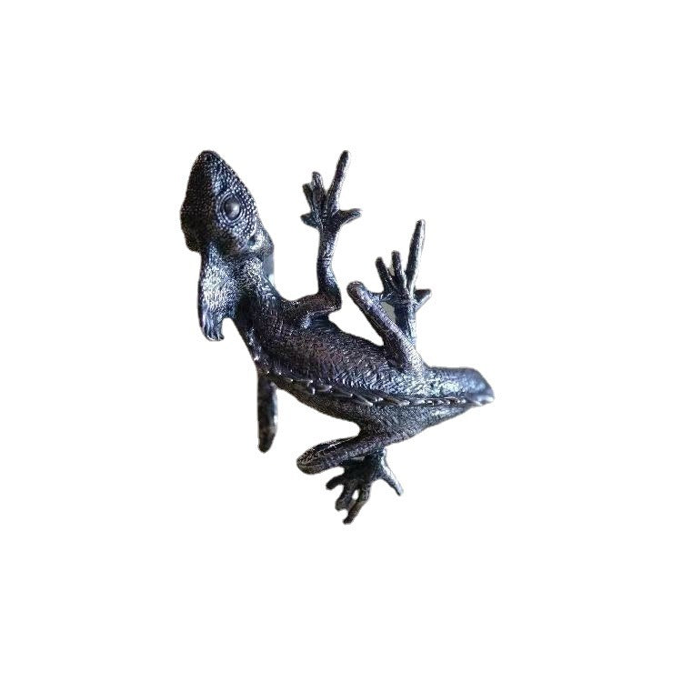 Lizard Ring Mens Domineering Simple Adjustable