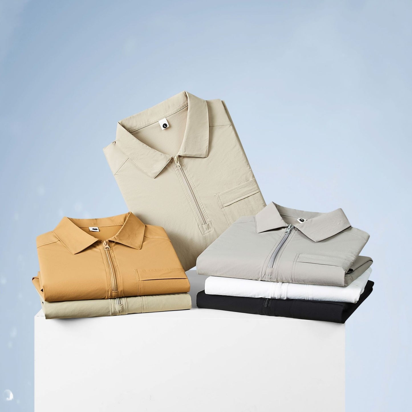 Zipper Pocket Lapels Tooling Culture Advertising Shirt