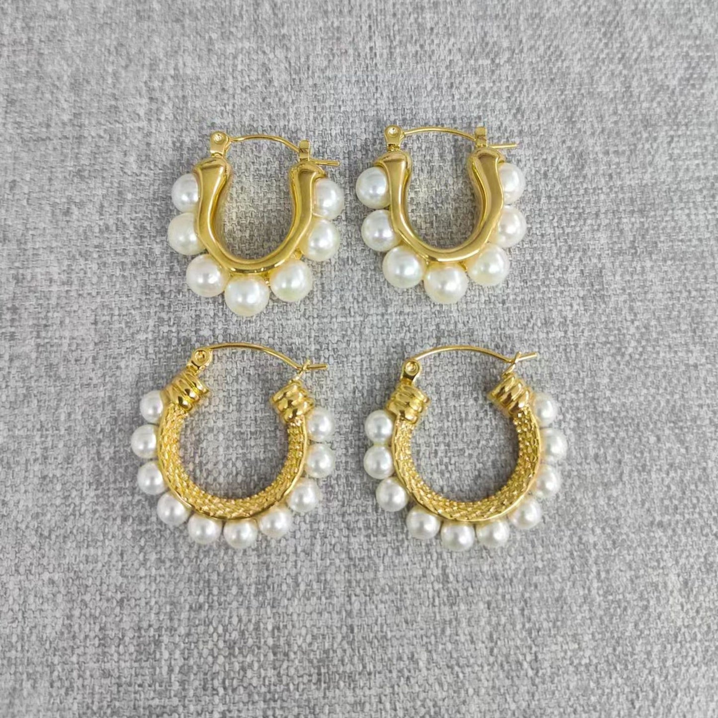 Titanium Steel Stainless Steel 18K Gold Ear Clip