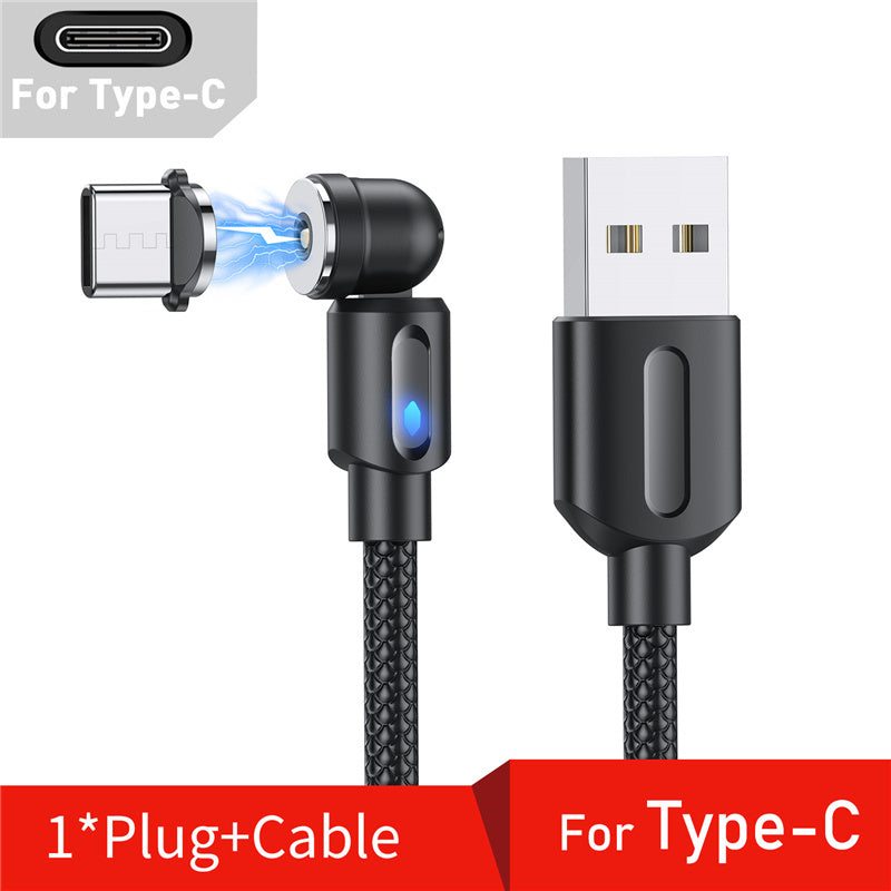 540 Degree Rotating Magnetic Charging Cable