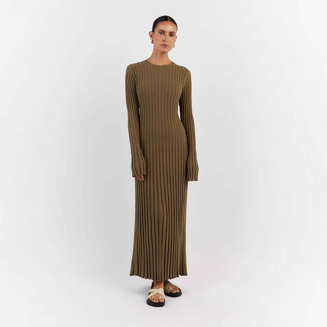 Women's Elegant Solid Color Base Dress