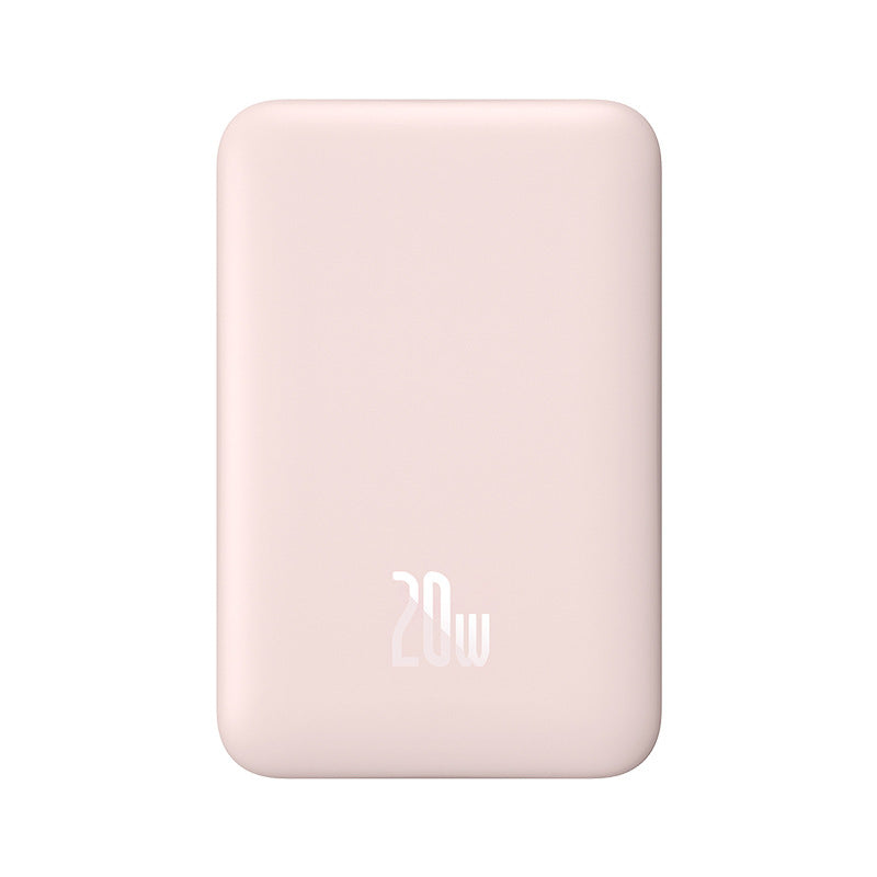 Magnetic Mini Wireless Fast Charging Mobile Power Supply 2-in-1 10000mAh Strong Adsorption 20W