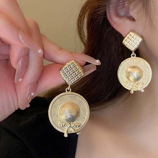 Black Series Retro Affordable Luxury High-grade Heavy Industry Earrings
