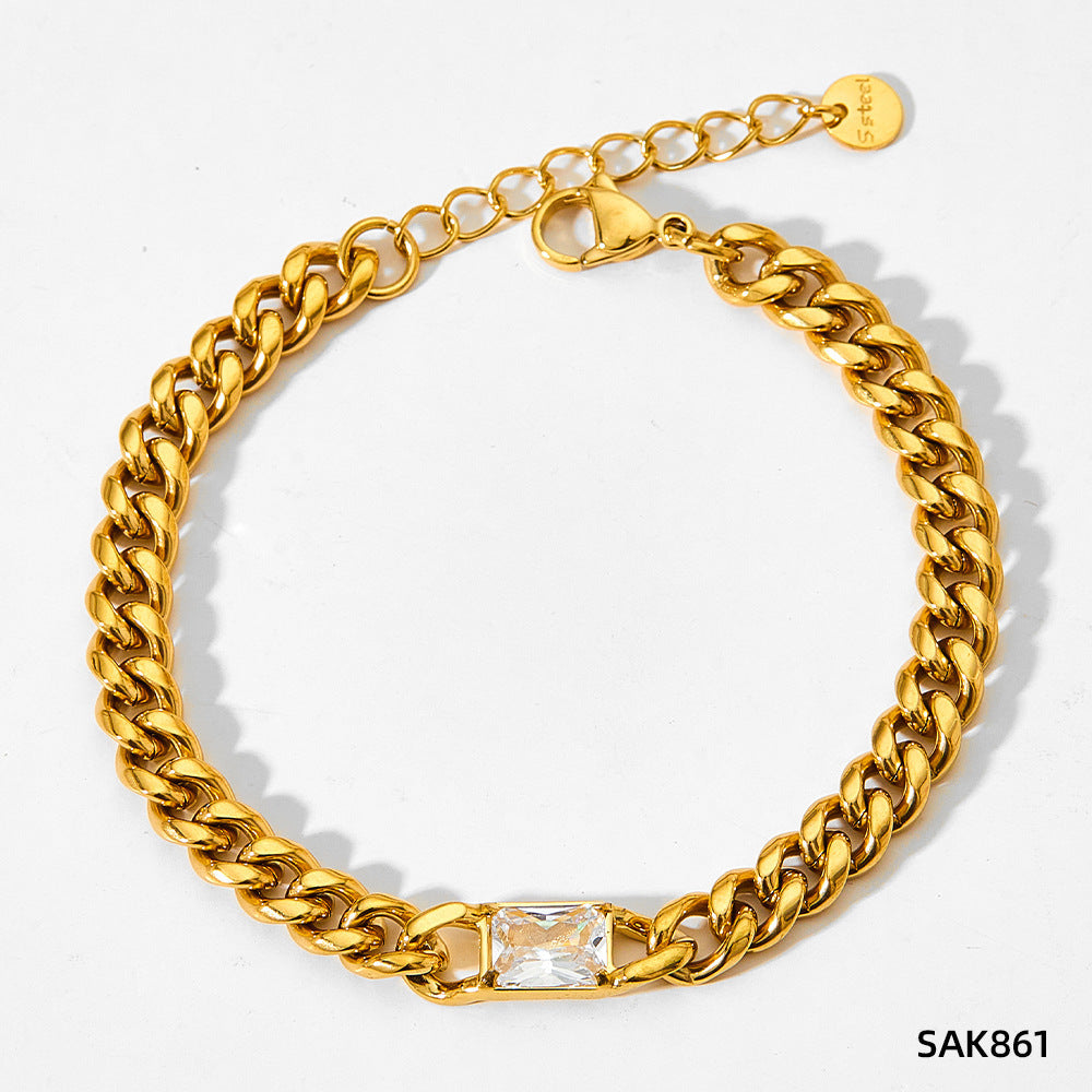 Stainless Steel Fashionable European And American Bracelet For Women