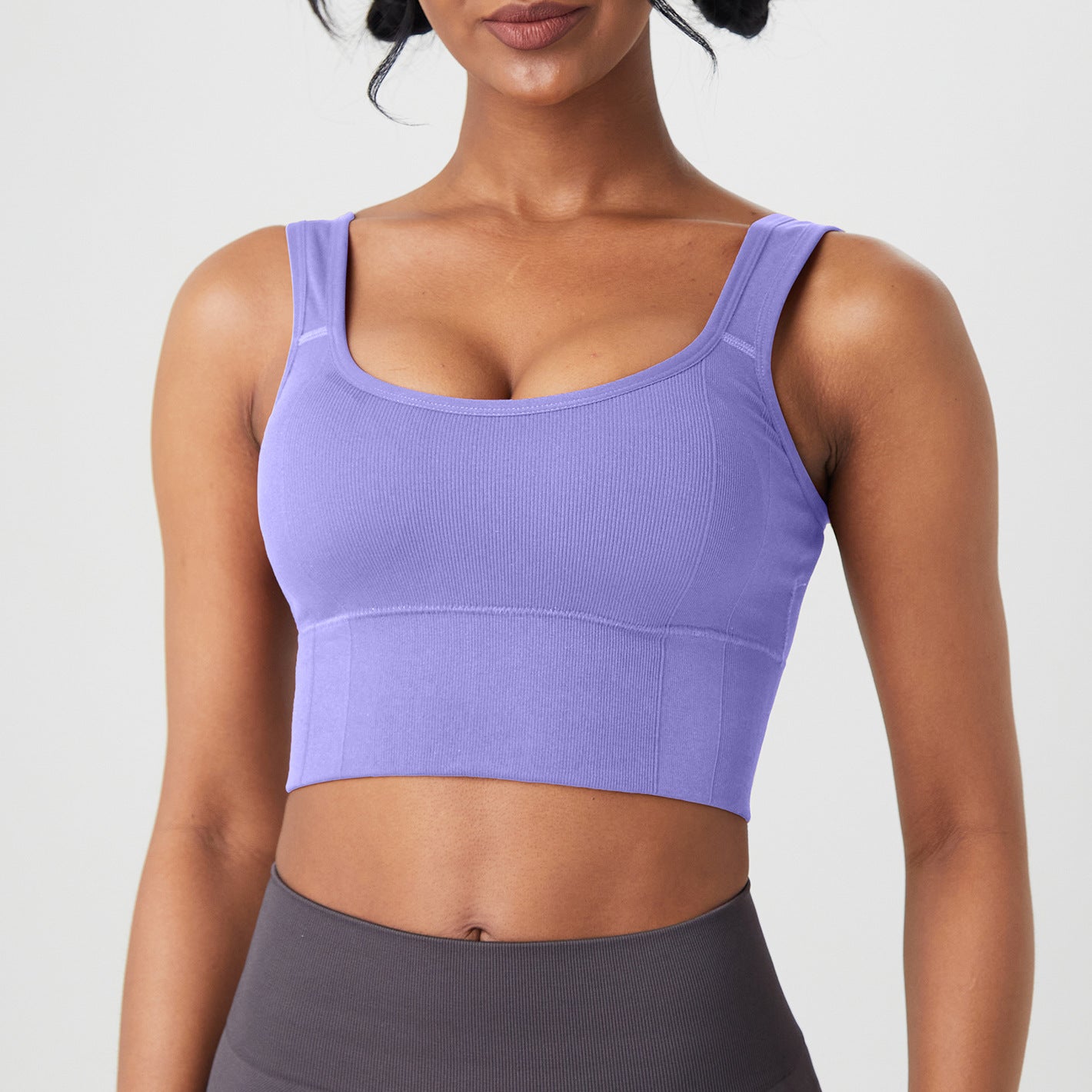 Women's Wide Shoulder Strap Threaded Bra
