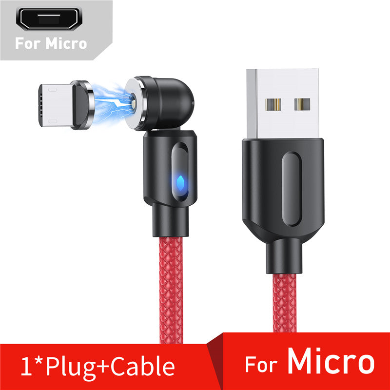 540 Degree Rotating Magnetic Charging Cable