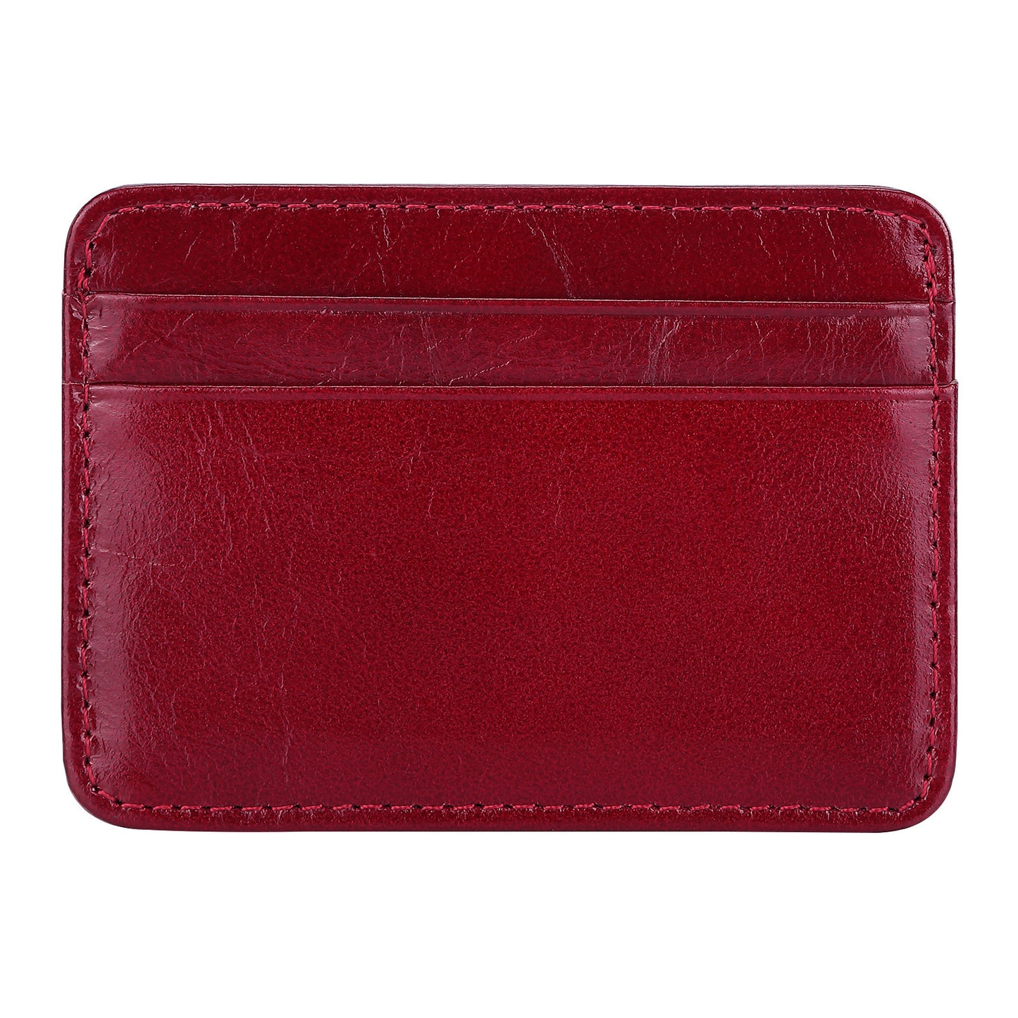 Leather Wallet Oil Wax Leather Multi-Card Bag Retro Cowhide Coin Purse Card Holder