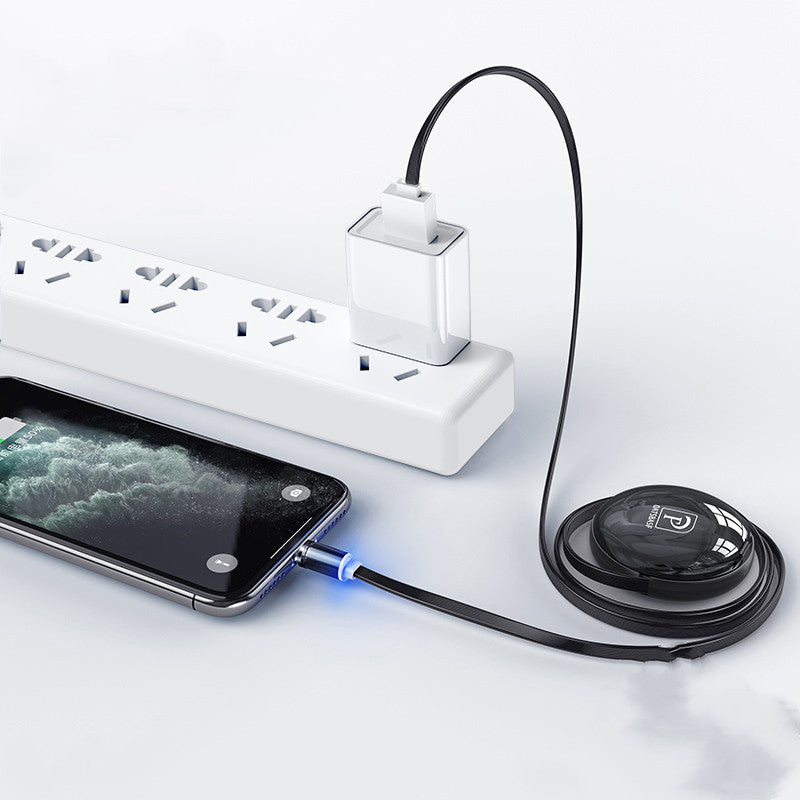 Magnetic Retractable Data Cable Three In One Mobile Phone Charging