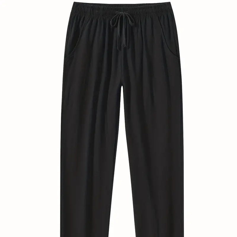 Cotton And Linen Beach Pants Men's Loose Casual