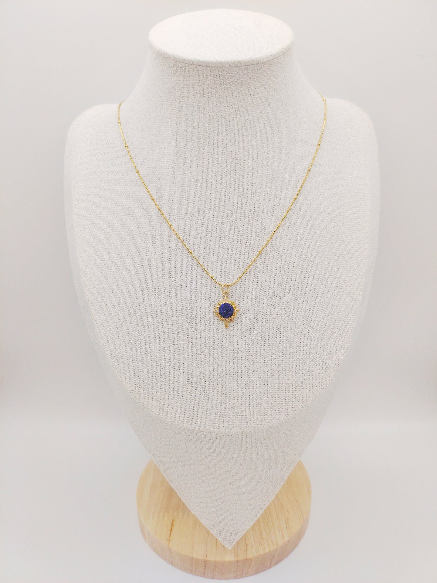 Round Copper Micro Rhinestone Necklace For Women