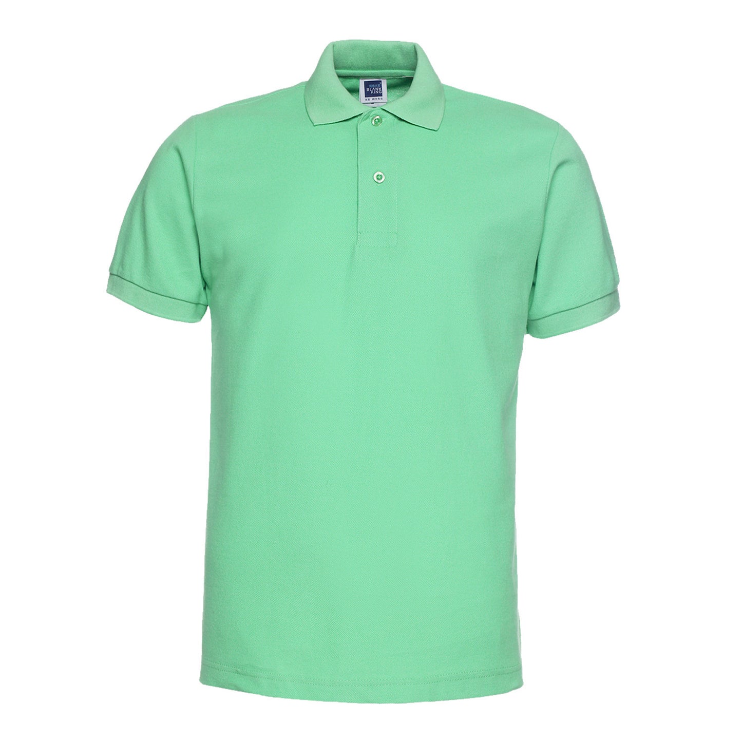 Solid Color Lapel Short Sleeve Polo Shirt Plus Size
