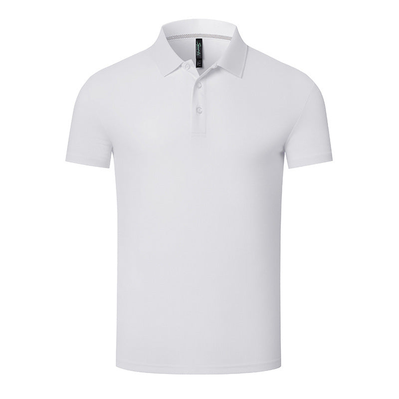 Summer Breathable Anti-wrinkle Solid Color Polo Shirt