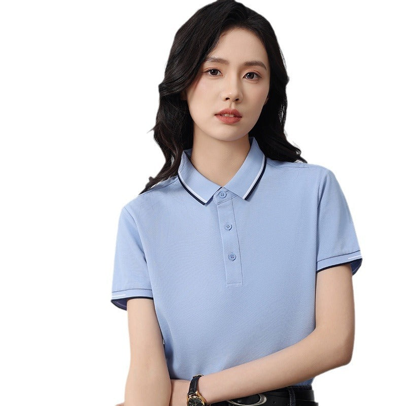 Men's And Women's Work Clothes Lapel Polo