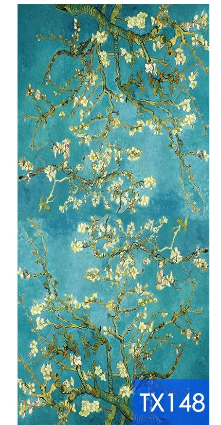 Tassel Digital Printing Scarf Cashmere Oil Painting Shawl