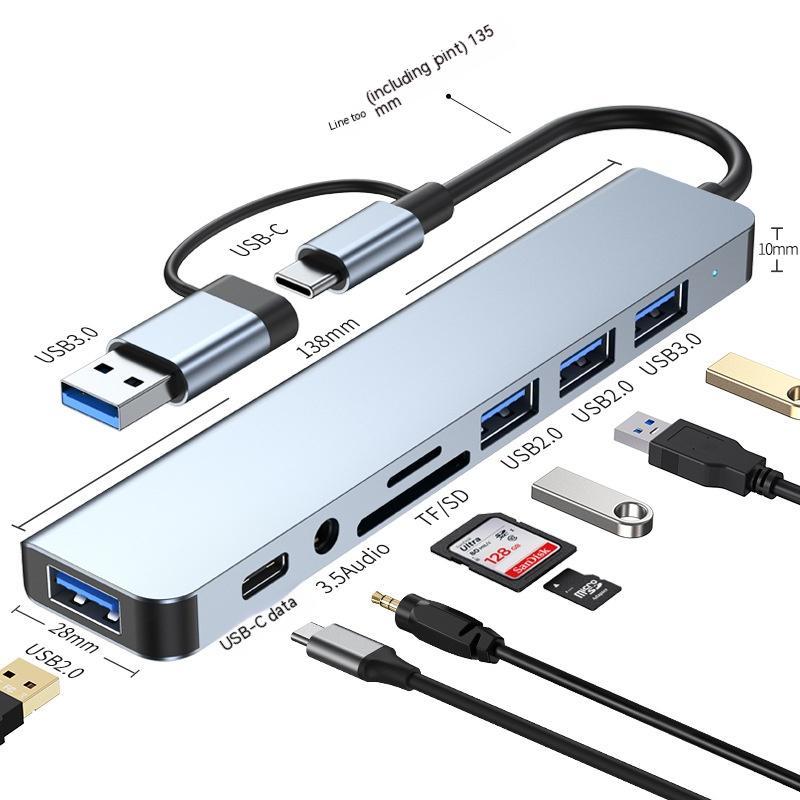 Type-c Cable Seperater Laptop Multi-interface Hub
