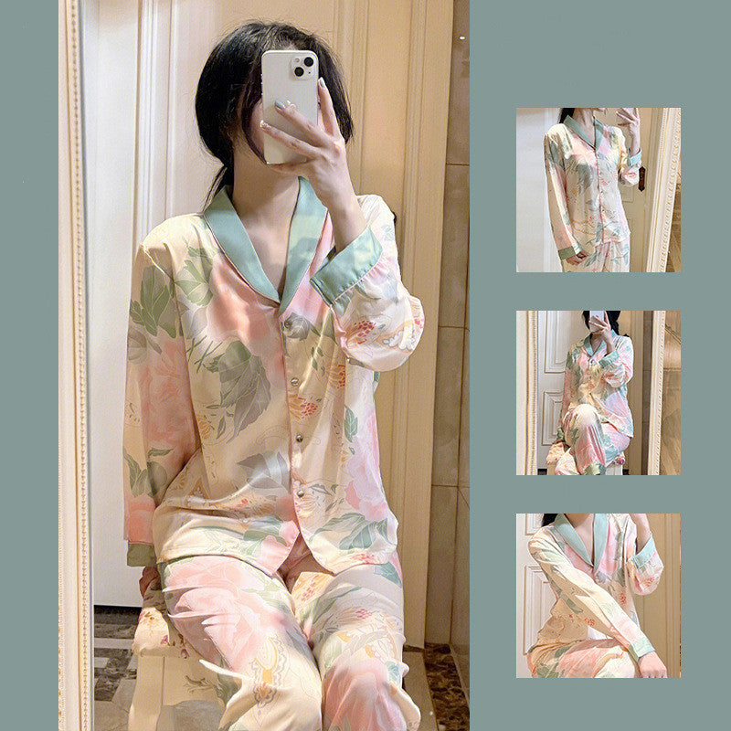 Women's Silk Home Clothing Set